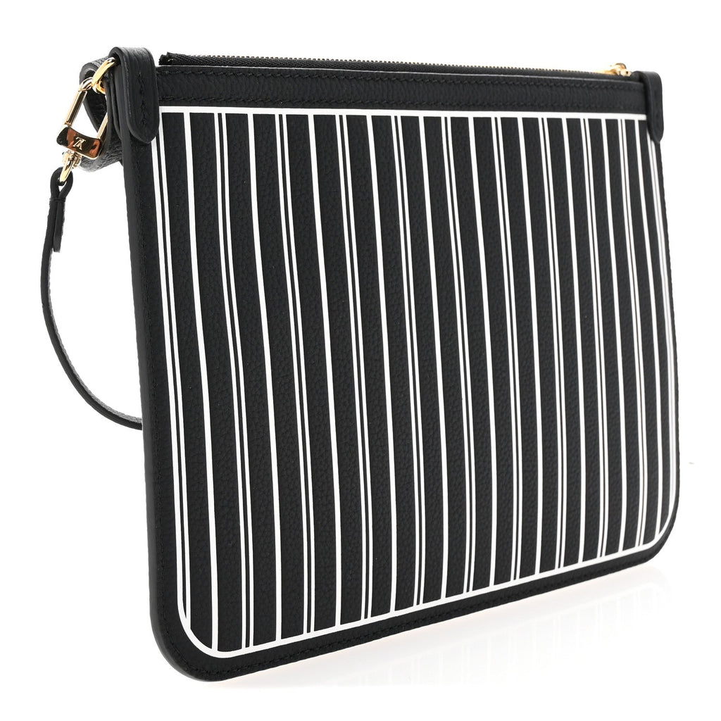 Calfskin Neverfull Inside Out MM Pochette Black
