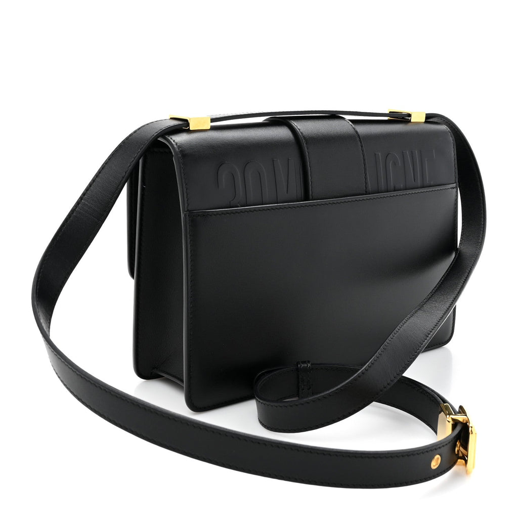 Smooth Calfskin 30 Montaigne Flap Bag Black