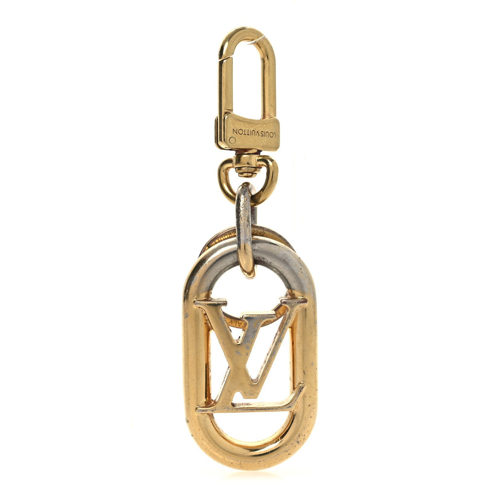 LV Link Bag Charm Key Holder Gold