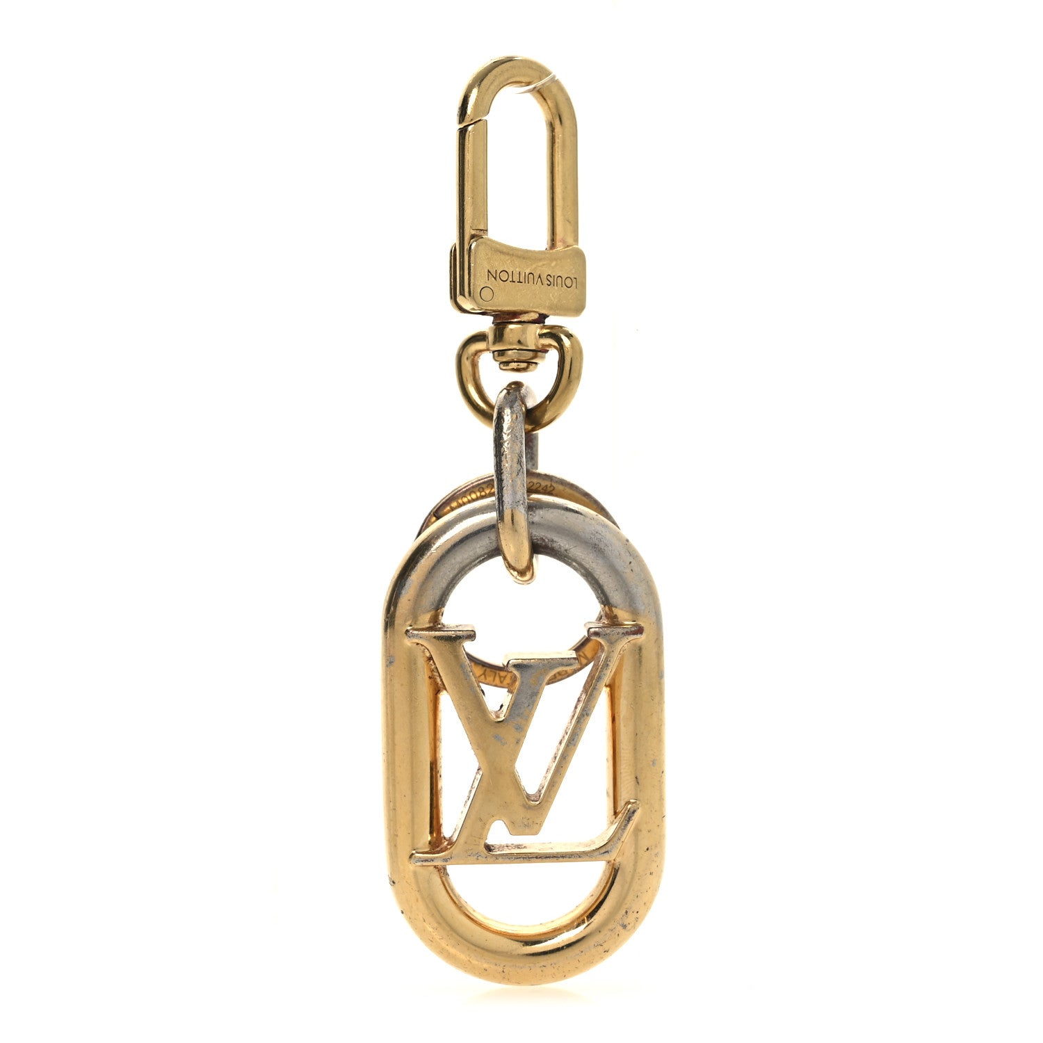 LV Link Bag Charm Key Holder Gold