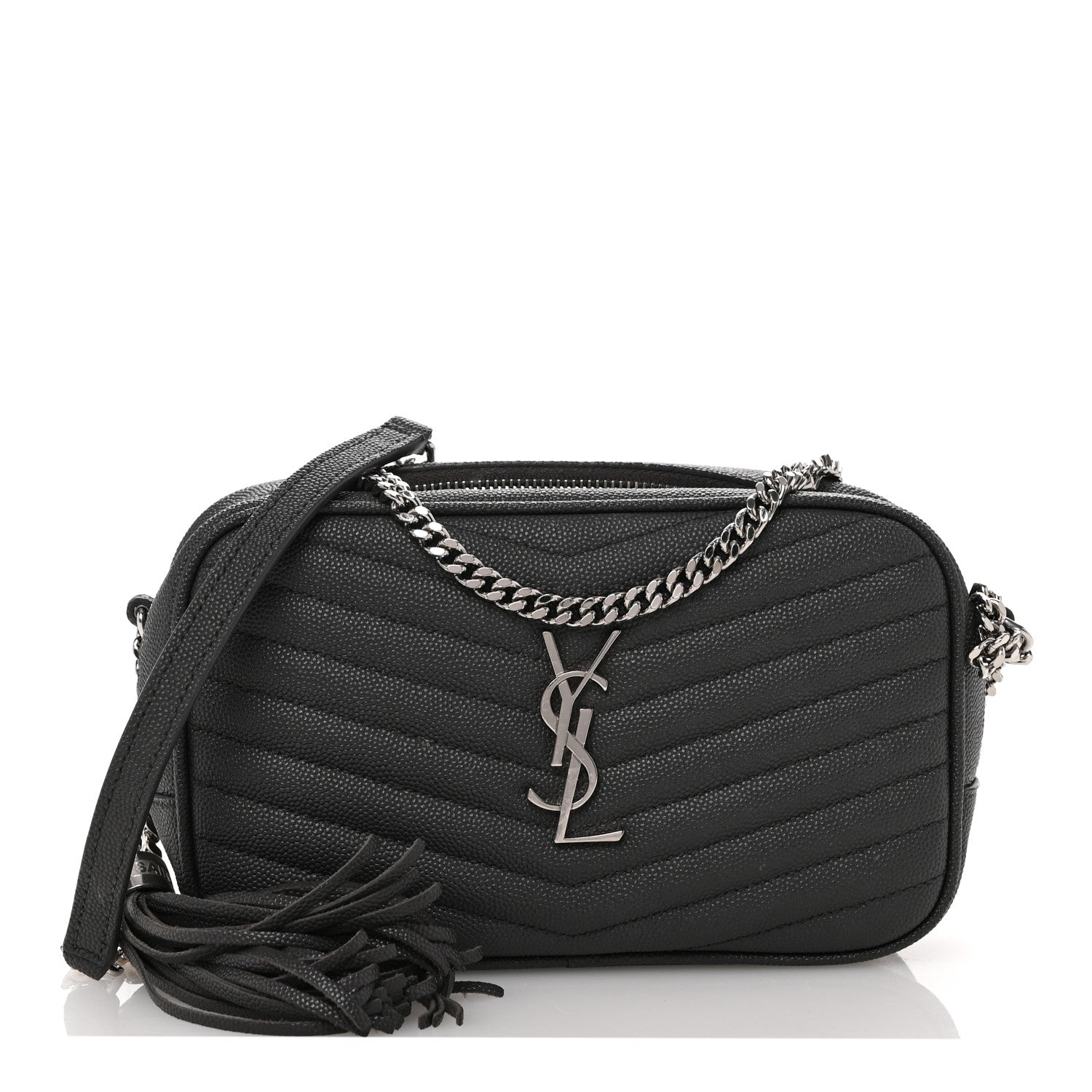 Grain De Poudre Matelasse Monogram Mini Lou Camera Bag Asphalt