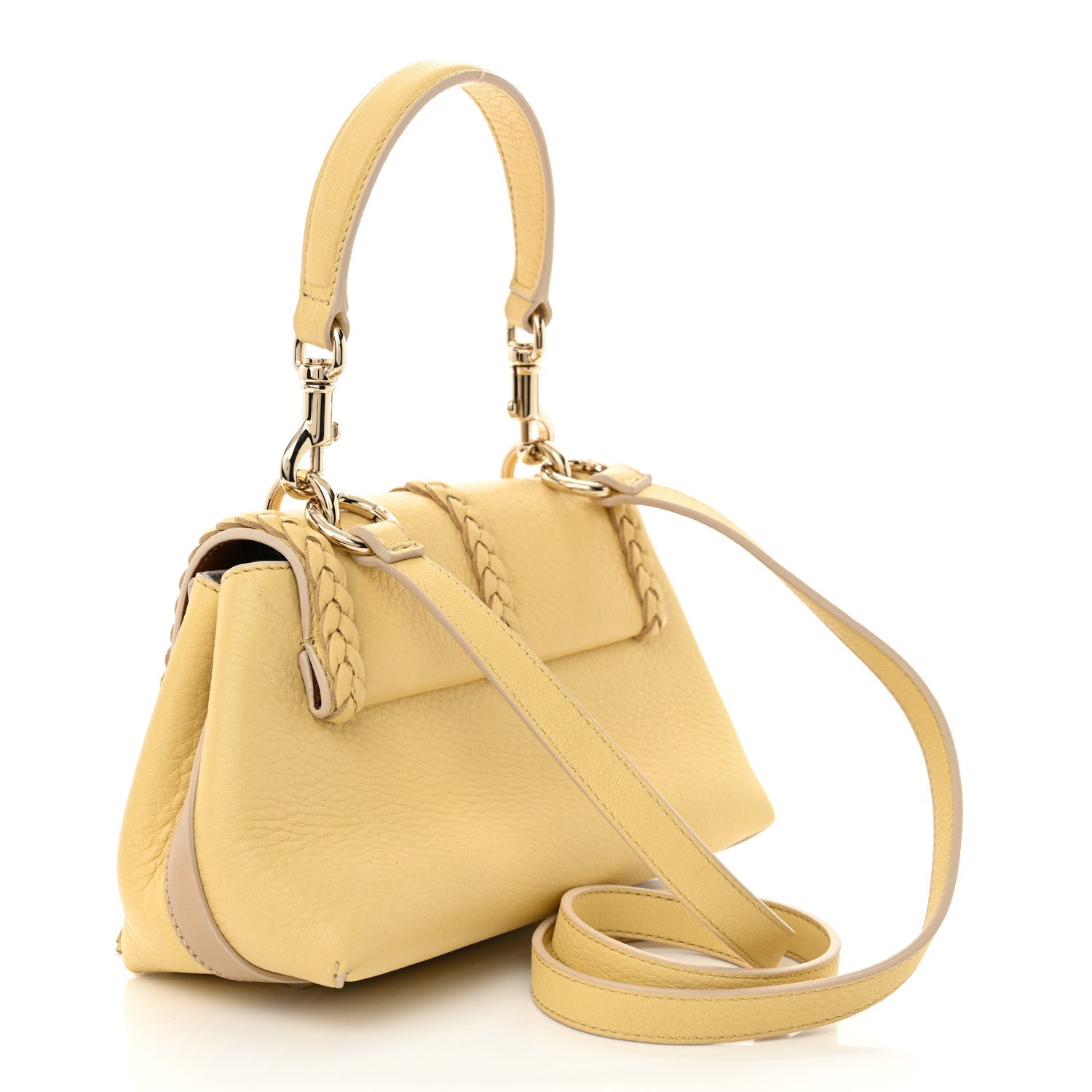 Grained Calfskin Mini Penelope Soft Shoulder Bag Softy Yellow