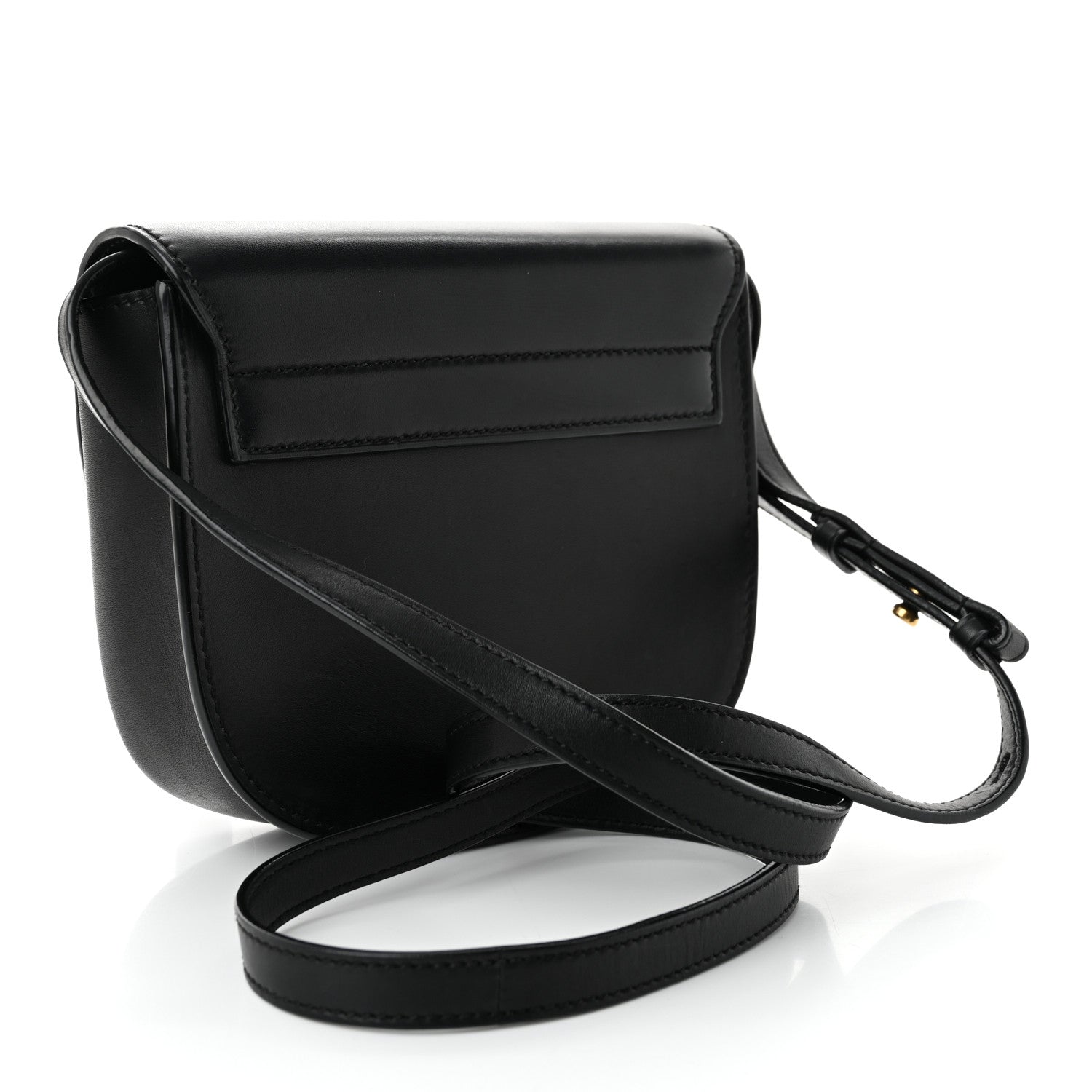 Smooth Calfskin Classic Monogram Small Kaia Satchel Black