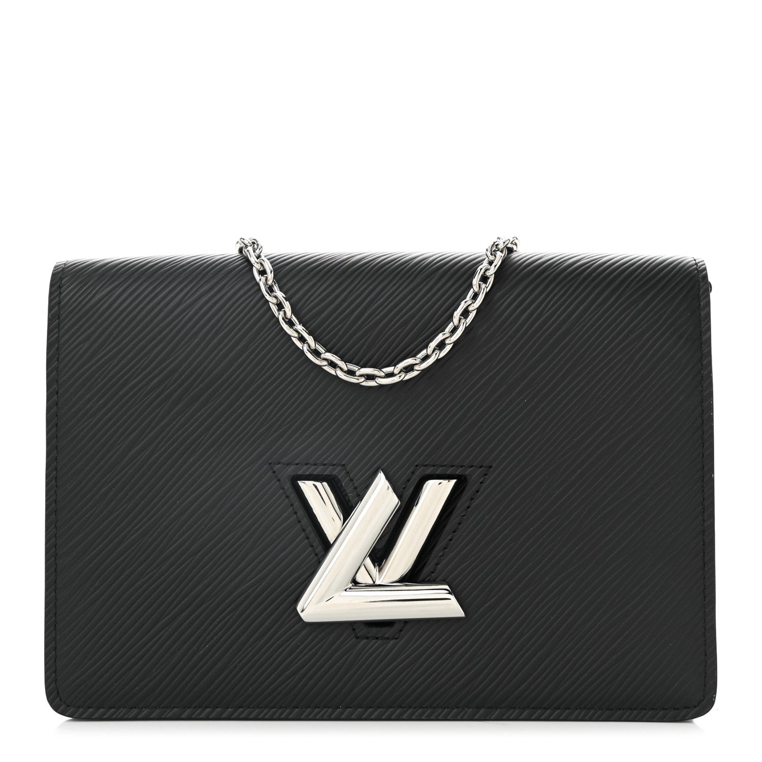 Epi Twist Belt Chain Wallet Black