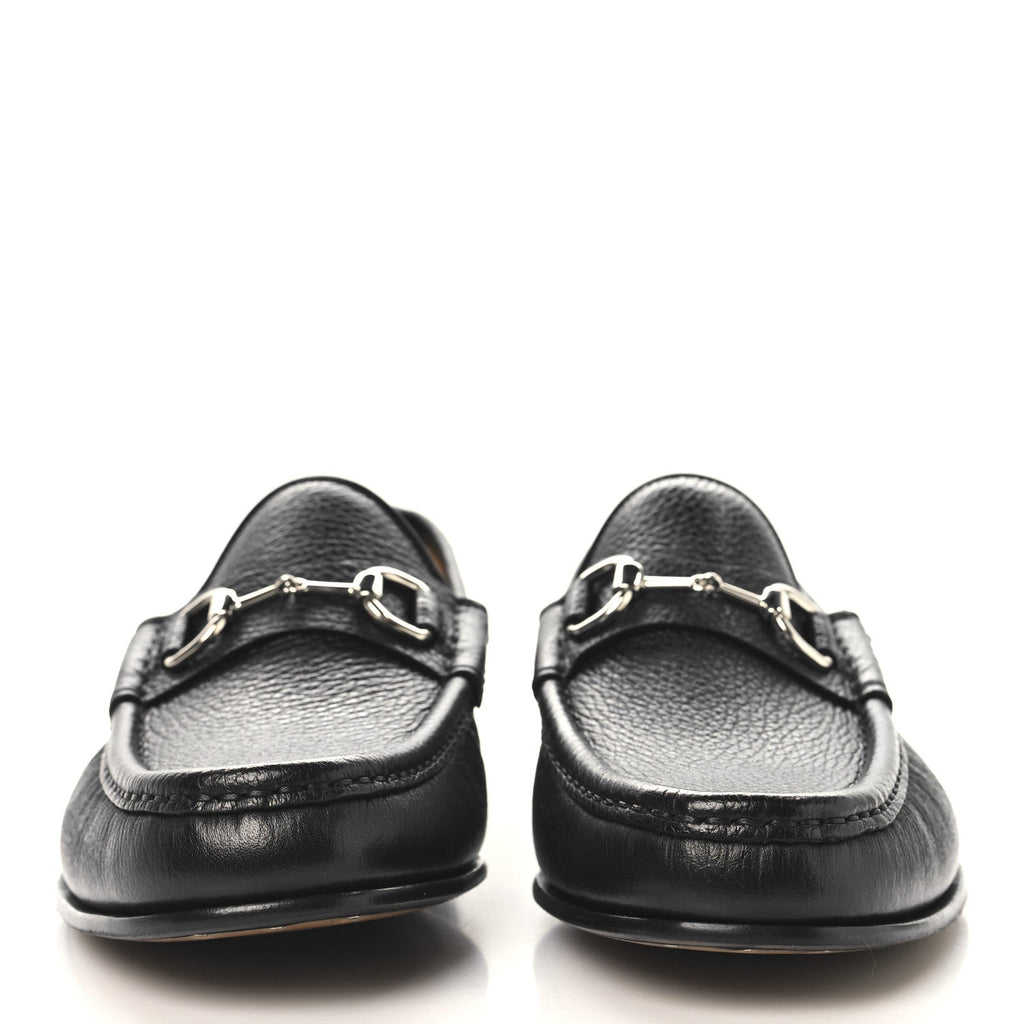 Road Calfskin Mens Horsebit Loafers 8.5 Black