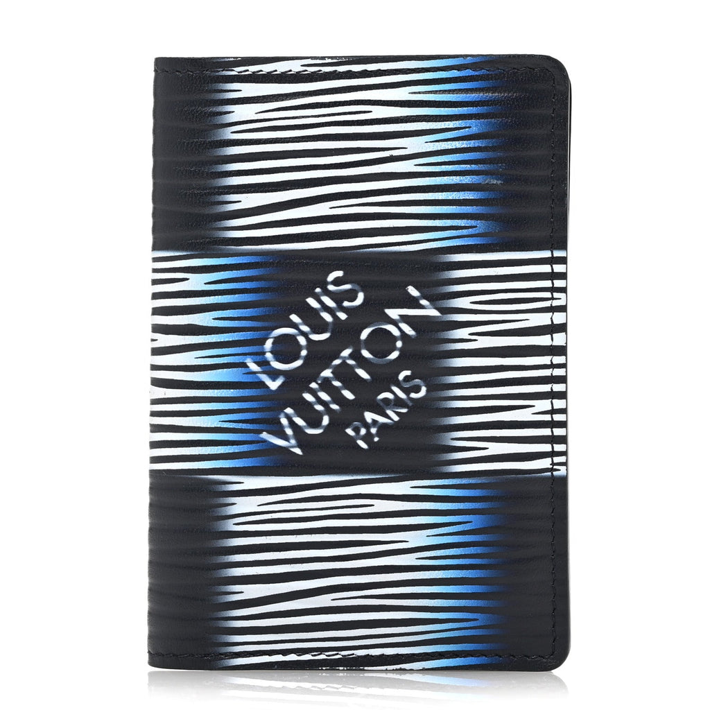 Damier Rush Epi XL Pocket Organizer Blue Moon
