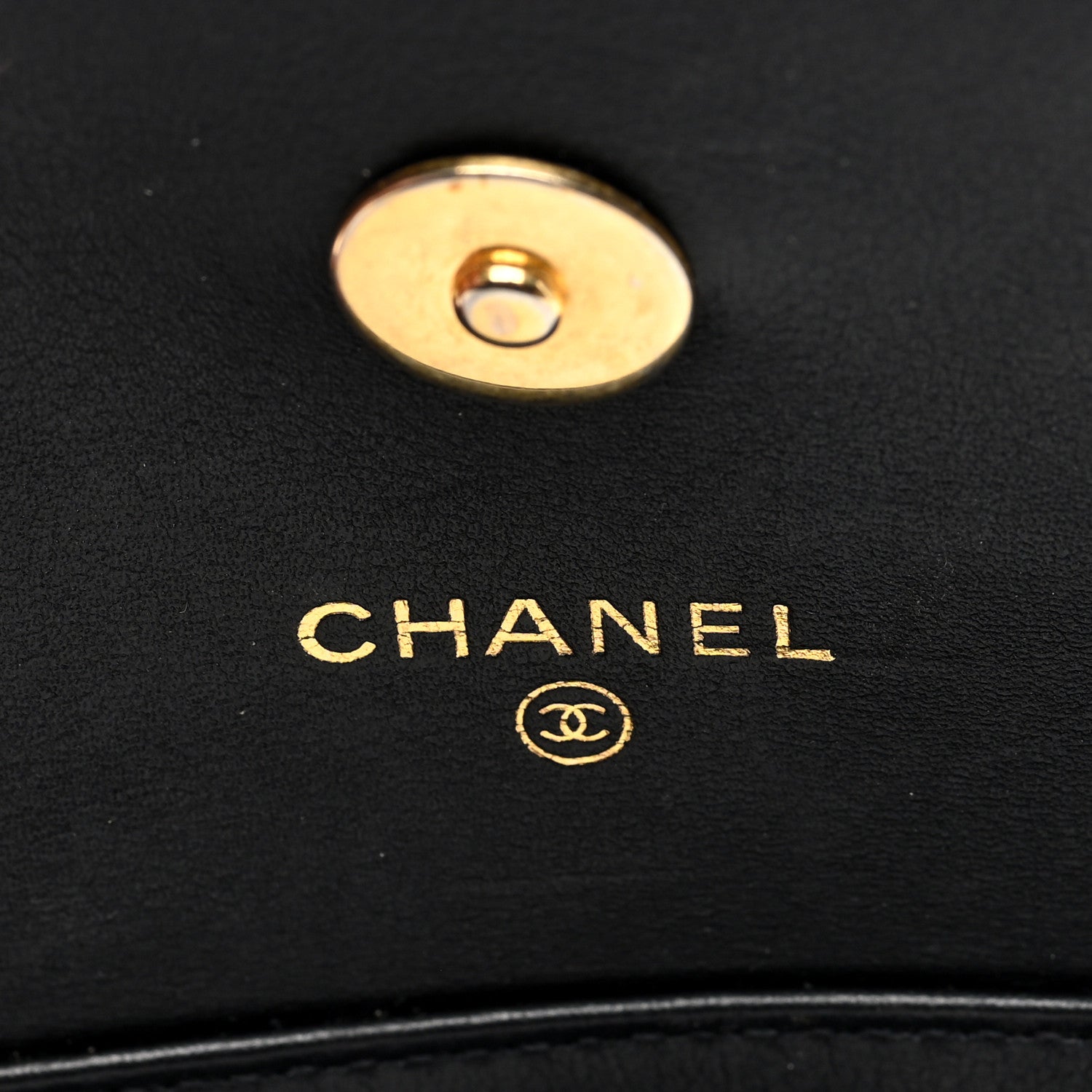Patent Enamel Quilted Coco Hearts Clutch With Chain Black