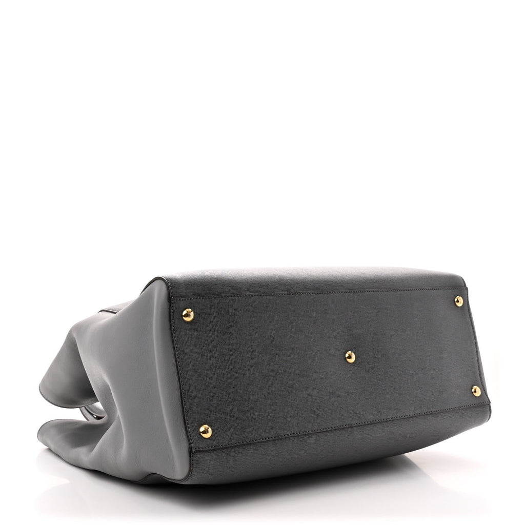 Vitello Large 2Jours Tote Grigio Grigio Chiaro