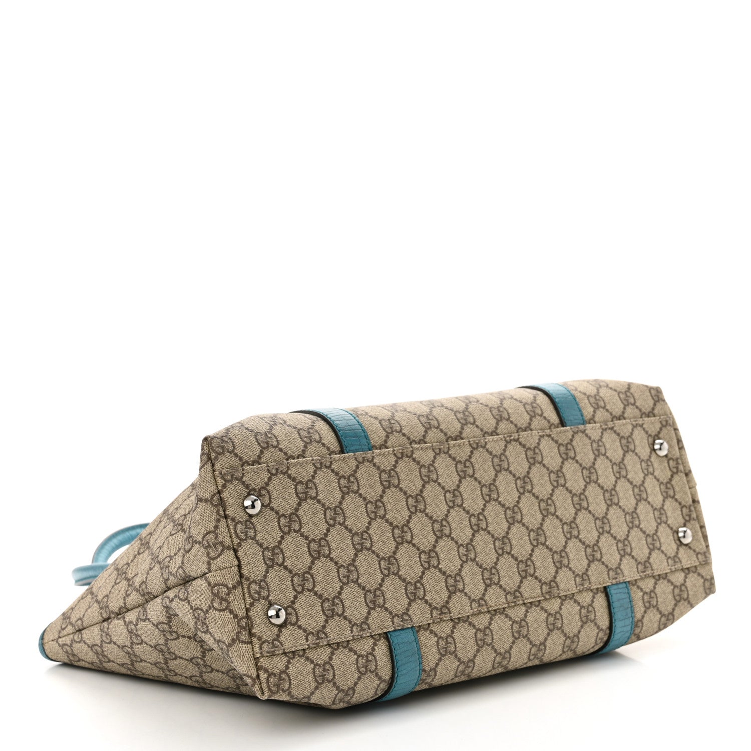 GG Plus Monogram Medium Joy Tote Turquoise