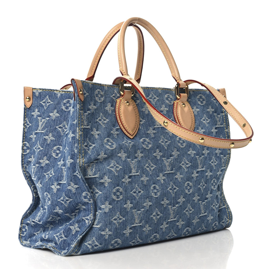 Monogram Denim Onthego MM Blue