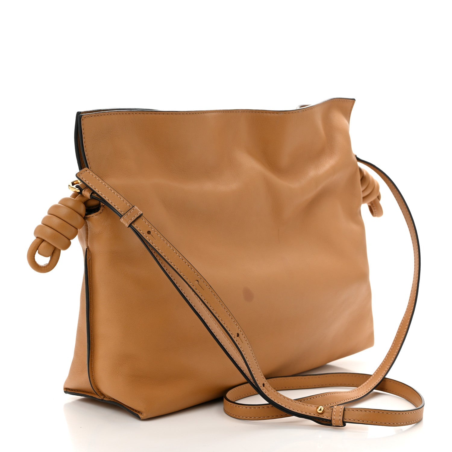 Nappa Medium Flamenco Knot Bag Warm Desert