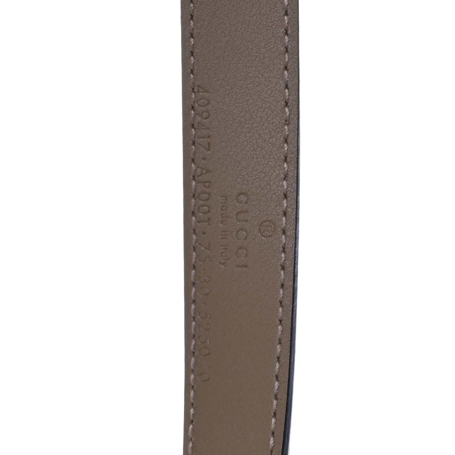 Moon Calfskin Double G 20mm Belt 75 30 Natural Tan