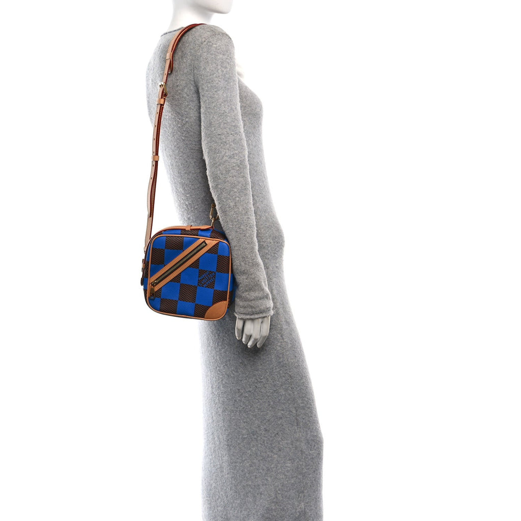 Damier Pop Chess Messenger Blue