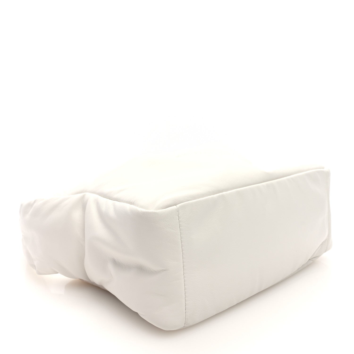 Lambskin Small Ryan Puffer Bag White