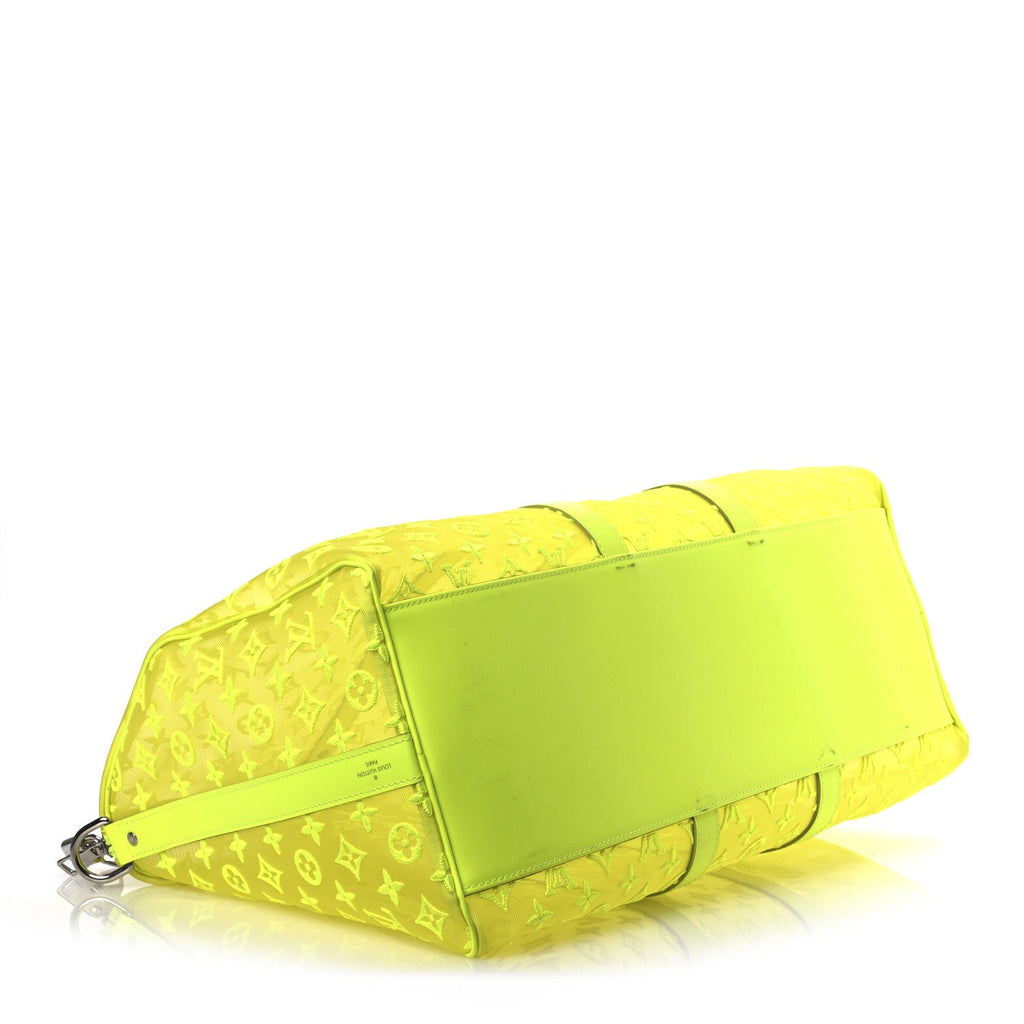 Monogram Fluo See Through Keepall Bandouliere 50 Yellow