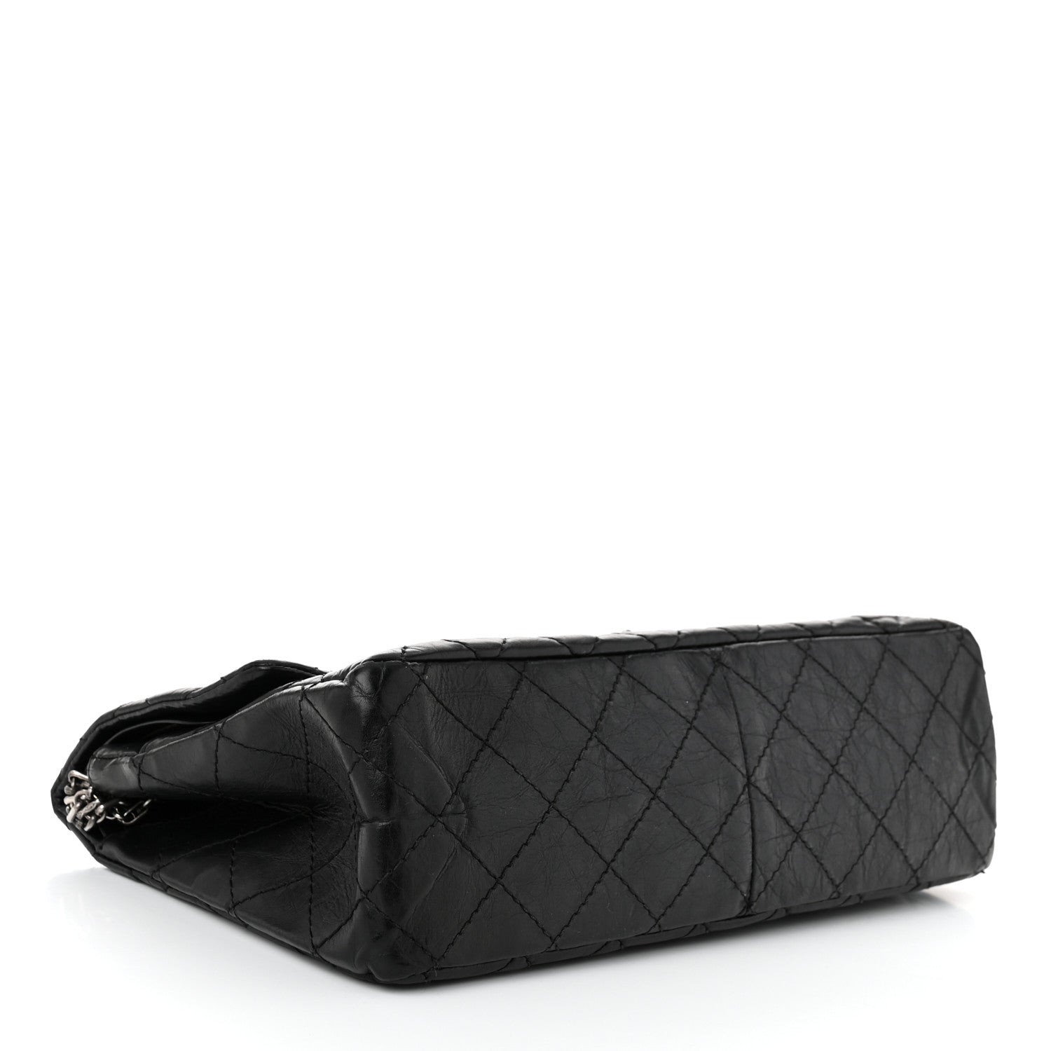 Aged Calfskin Quilted 2.55 Reissue 226 Flap Black