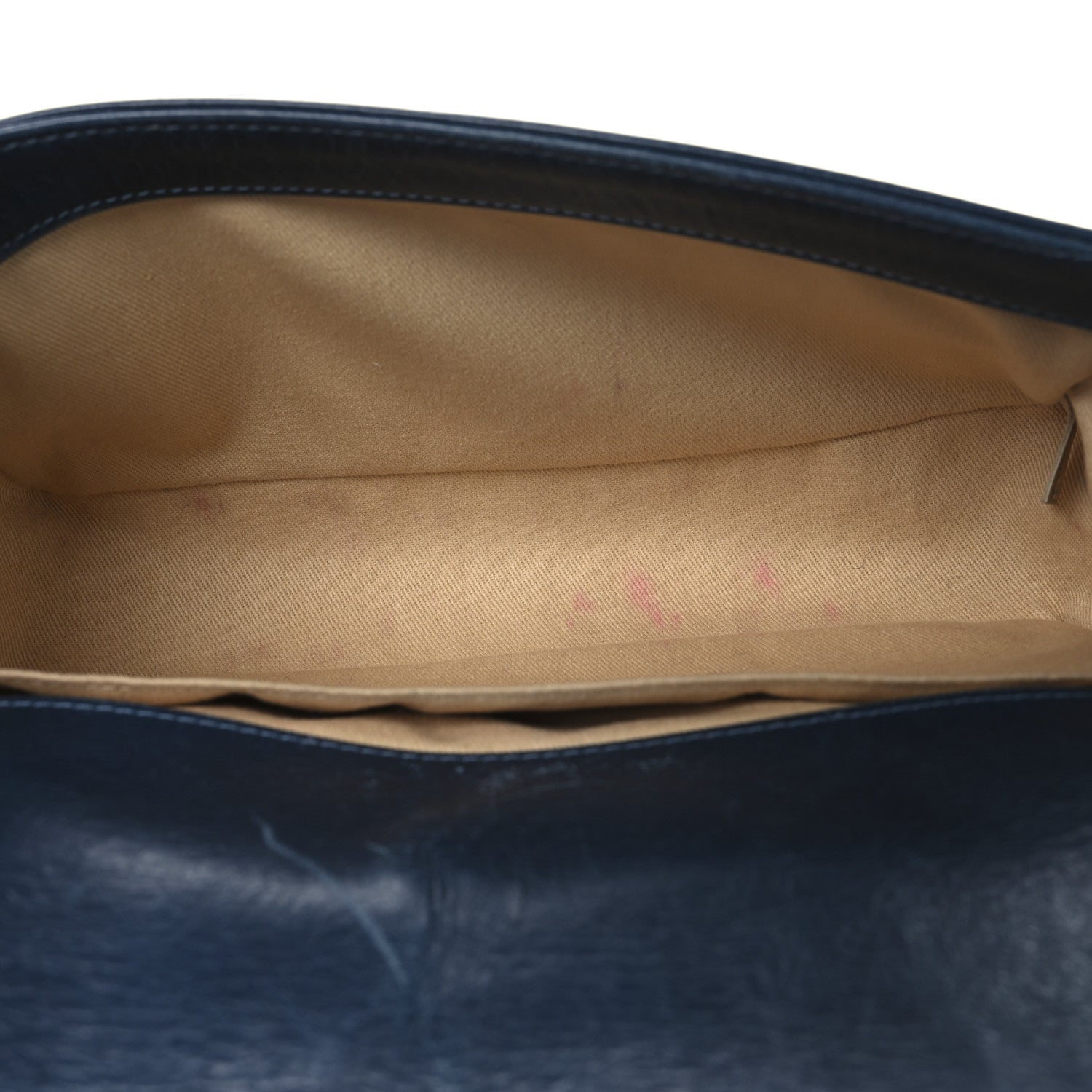 Aged Calfskin Quilted Medium Boy Flap Blue