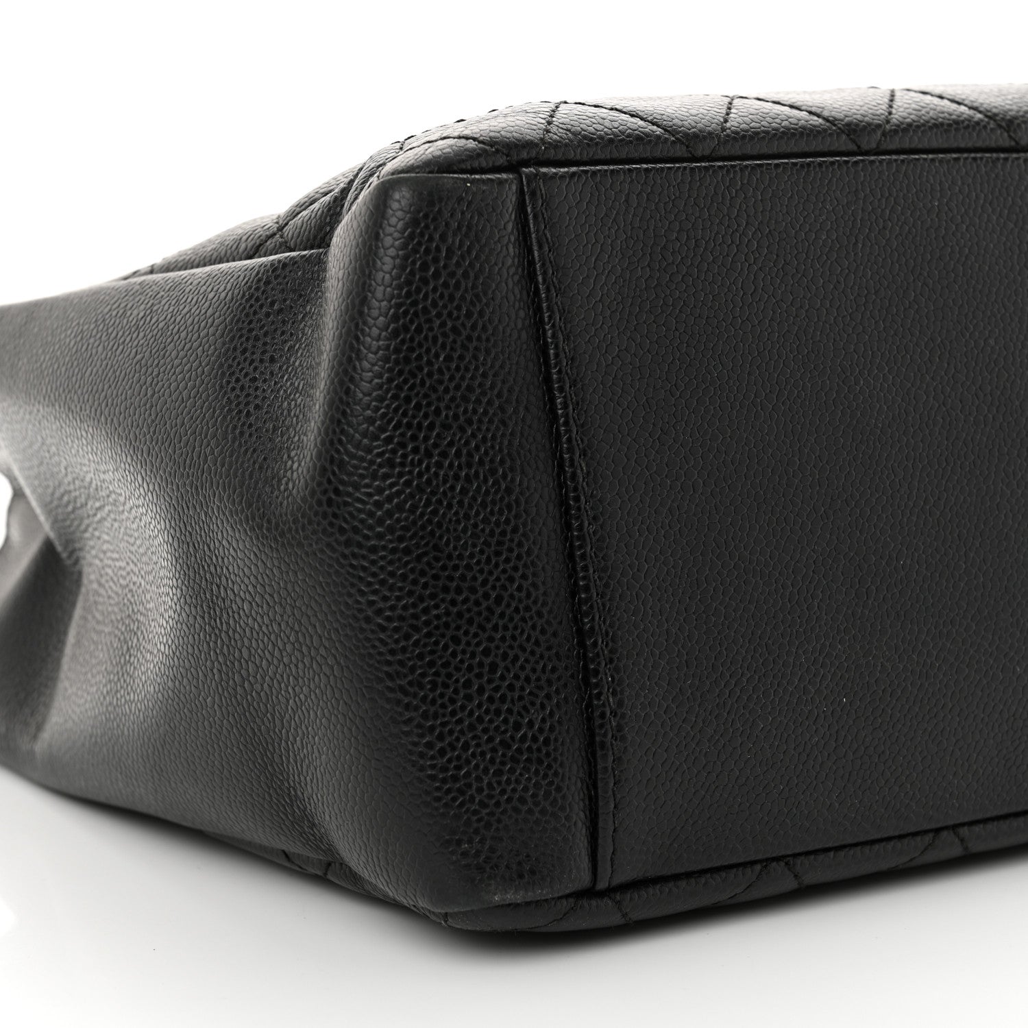 Caviar Quilted Grand Shopping Tote GST Black