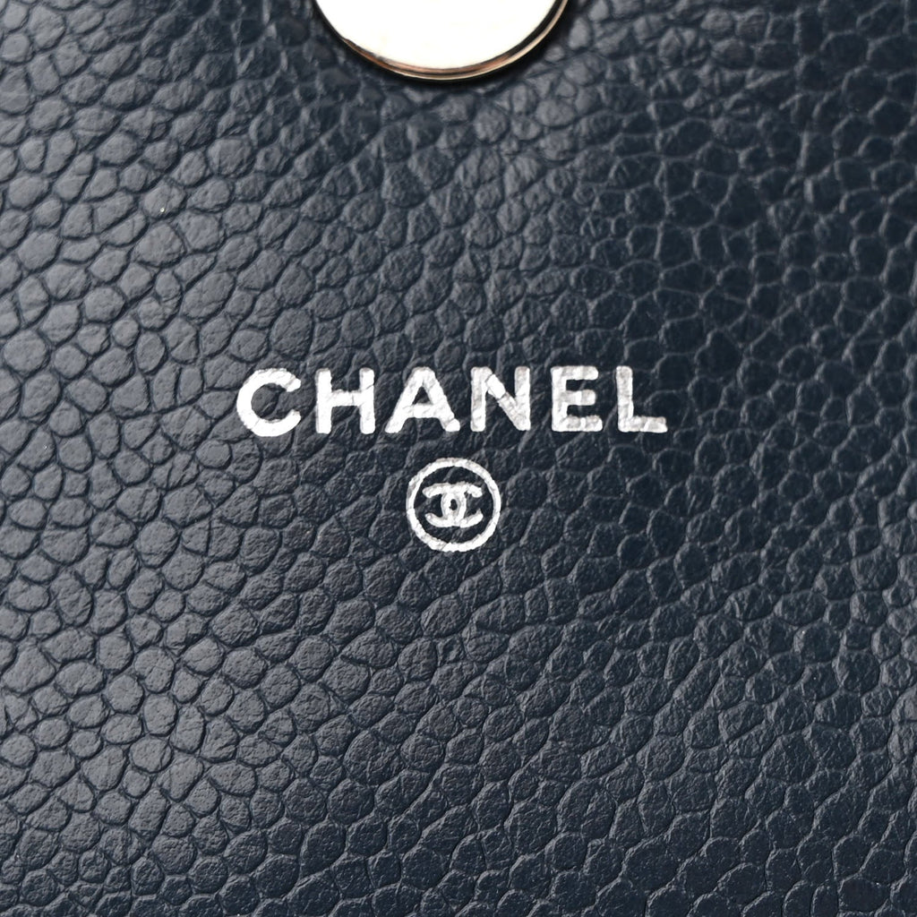 Caviar Half Moon Wallet On Chain WOC Dark Blue
