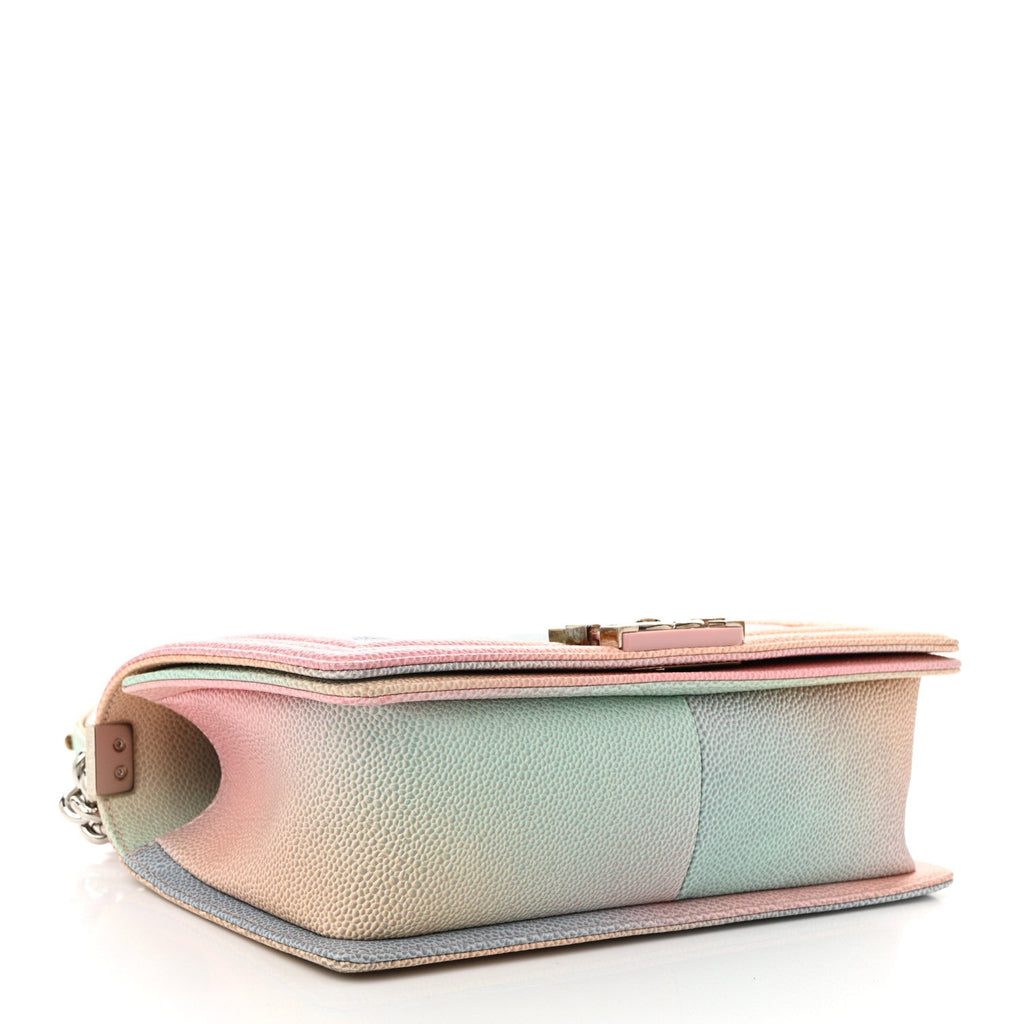 Caviar Quilted Medium Cuba Rainbow Boy Flap Multicolor