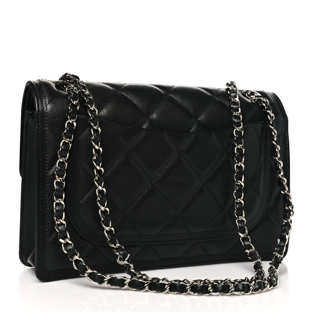 Caviar Quilted Small Sweet Classic Flap Black