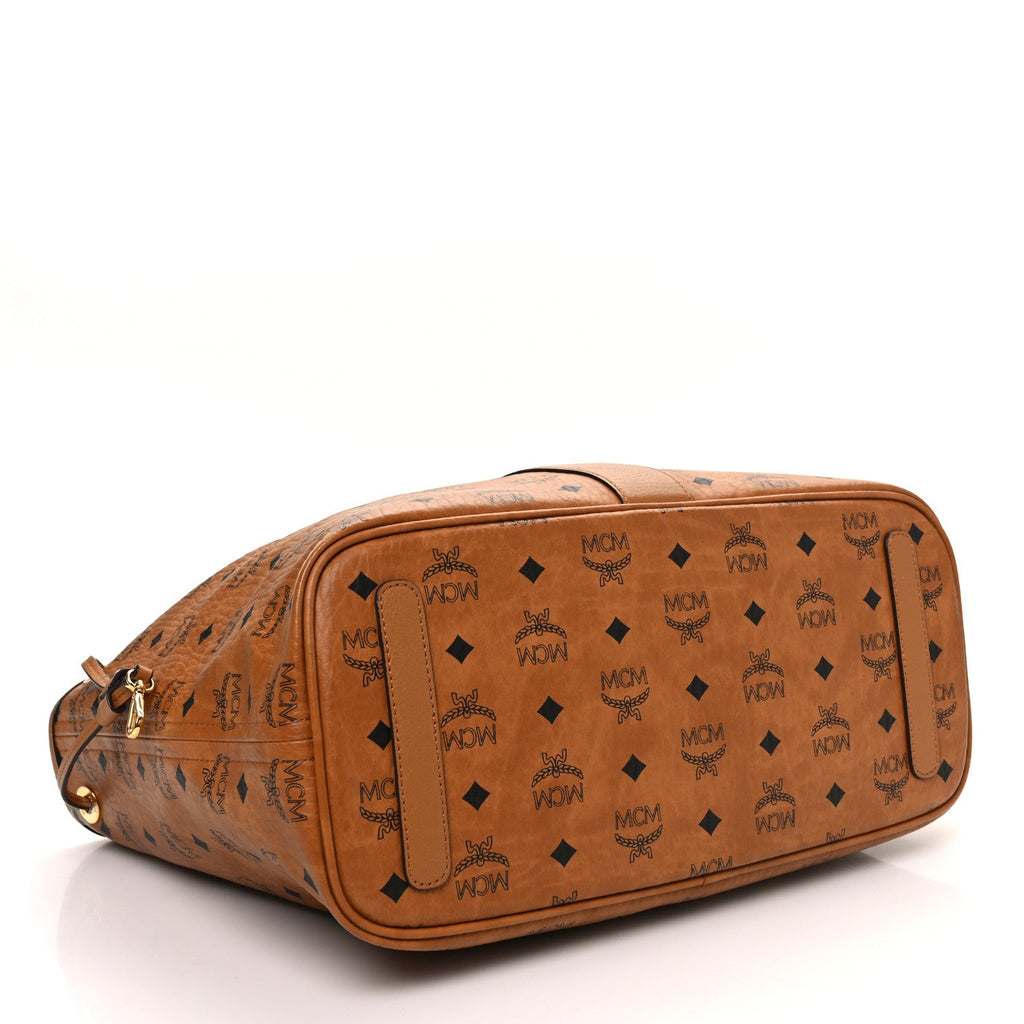 Visetos Medium Liz Reversible Shopper Tote Cognac