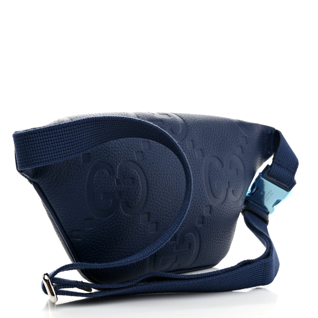 Piuma Calfskin Jumbo GG Embossed Small Belt Bag Royale