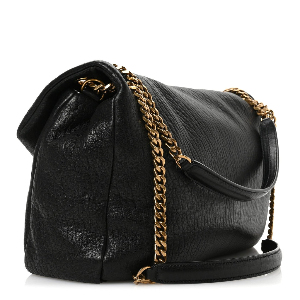 Grained Lambskin Large Calypso Black