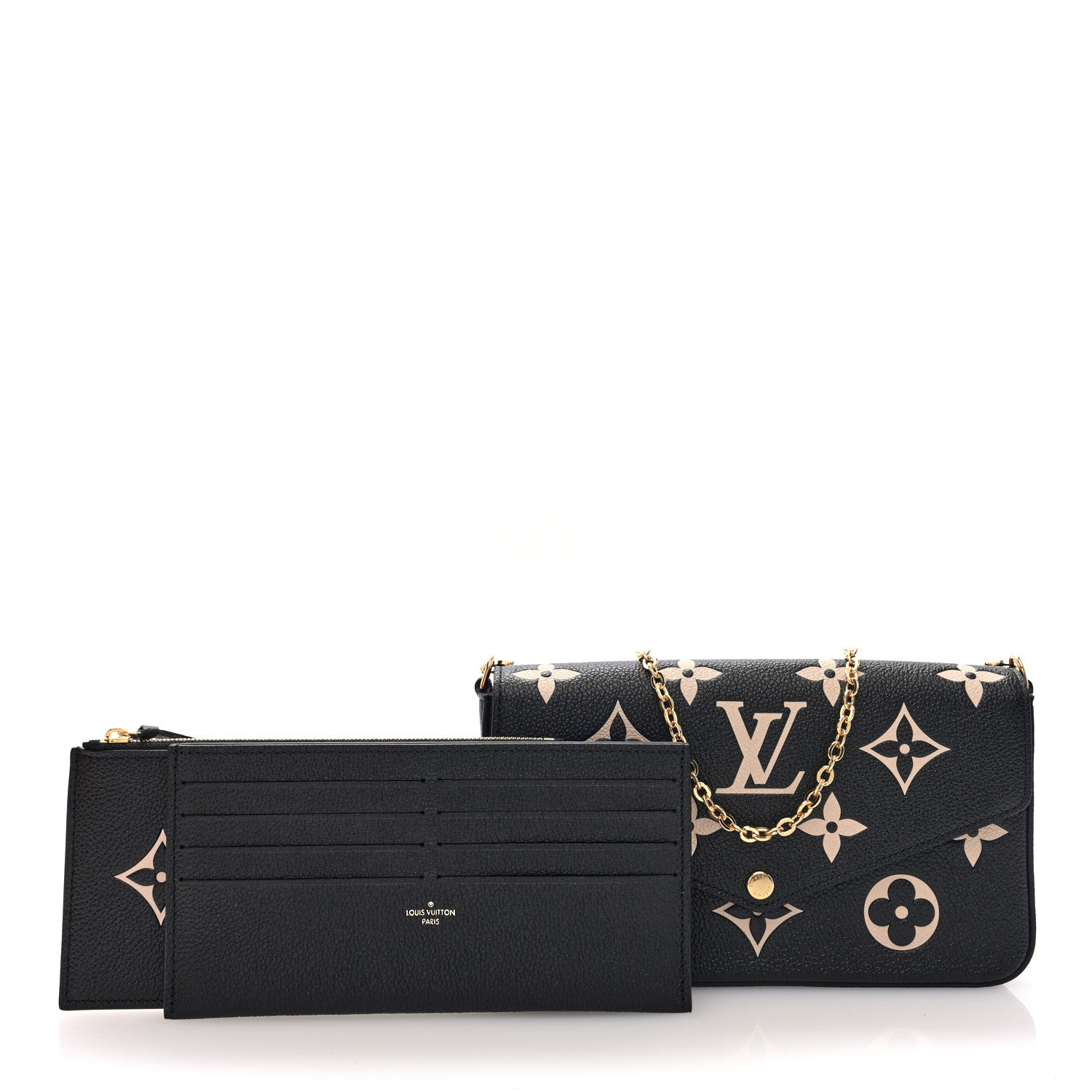 Empreinte Monogram Giant Felicie Pochette Black Beige