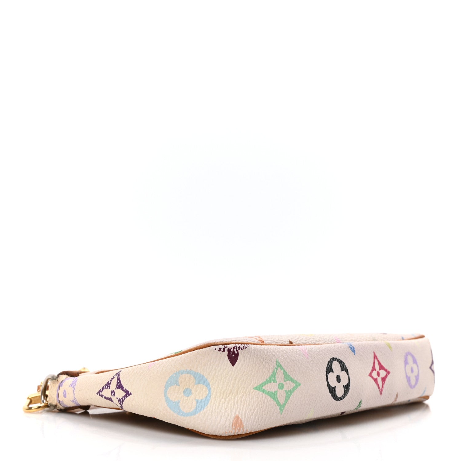 Monogram Multicolor Pochette Accessories White