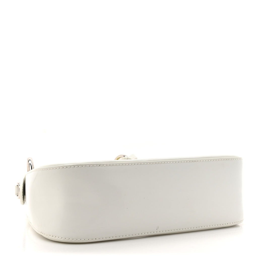 Master Lux Calfskin Horsebit Chain Shoulder Bag Great White