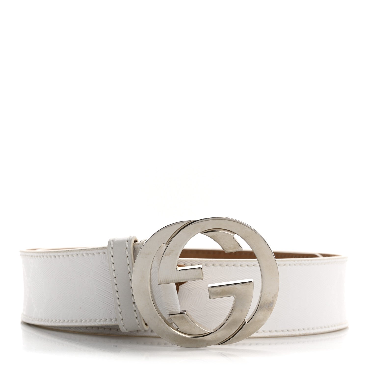 Imprime Monogram GG Belt 85 34 White