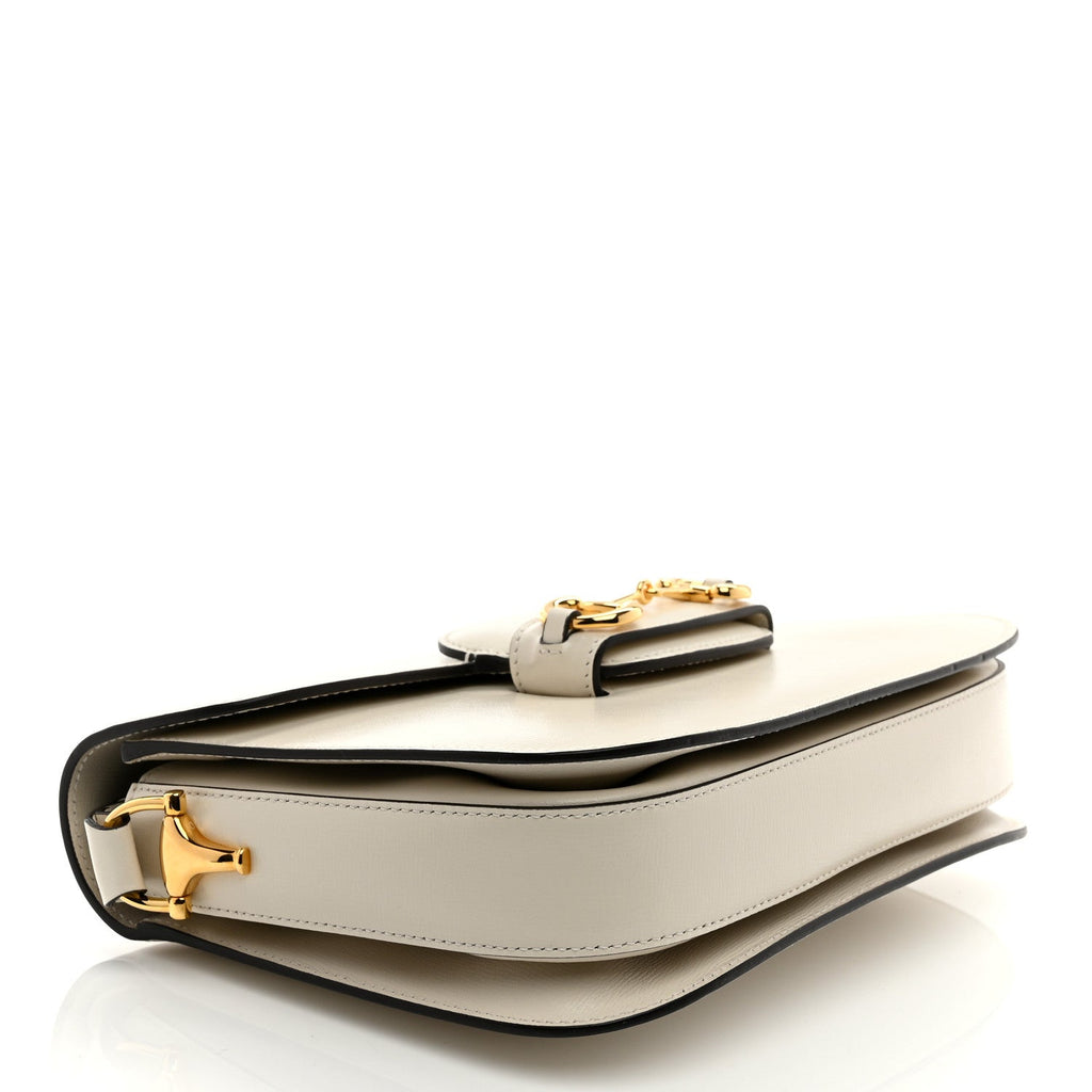Azalea Calfskin Horsebit 1955 Shoulder Bag Mystic White