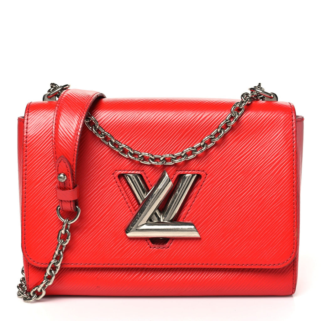 Epi Twist Shoulder Bag MM Coquelicot
