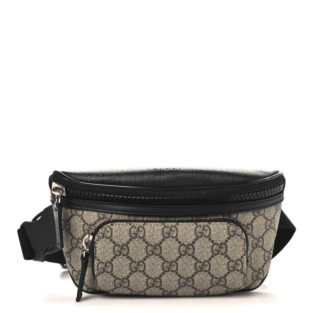 GG Supreme Monogram Belt Bag Black