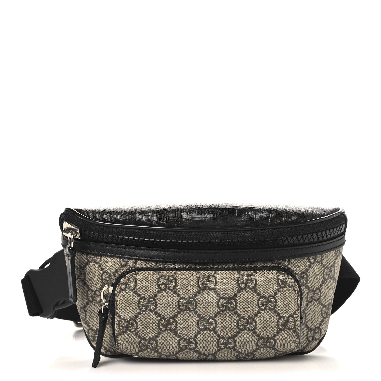 GG Supreme Monogram Belt Bag Black