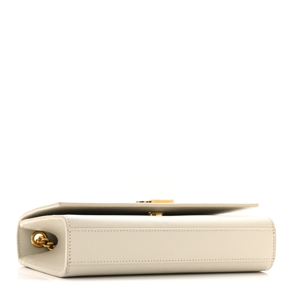 Grain De Poudre Small Monogram Kate Satchel Crema Soft