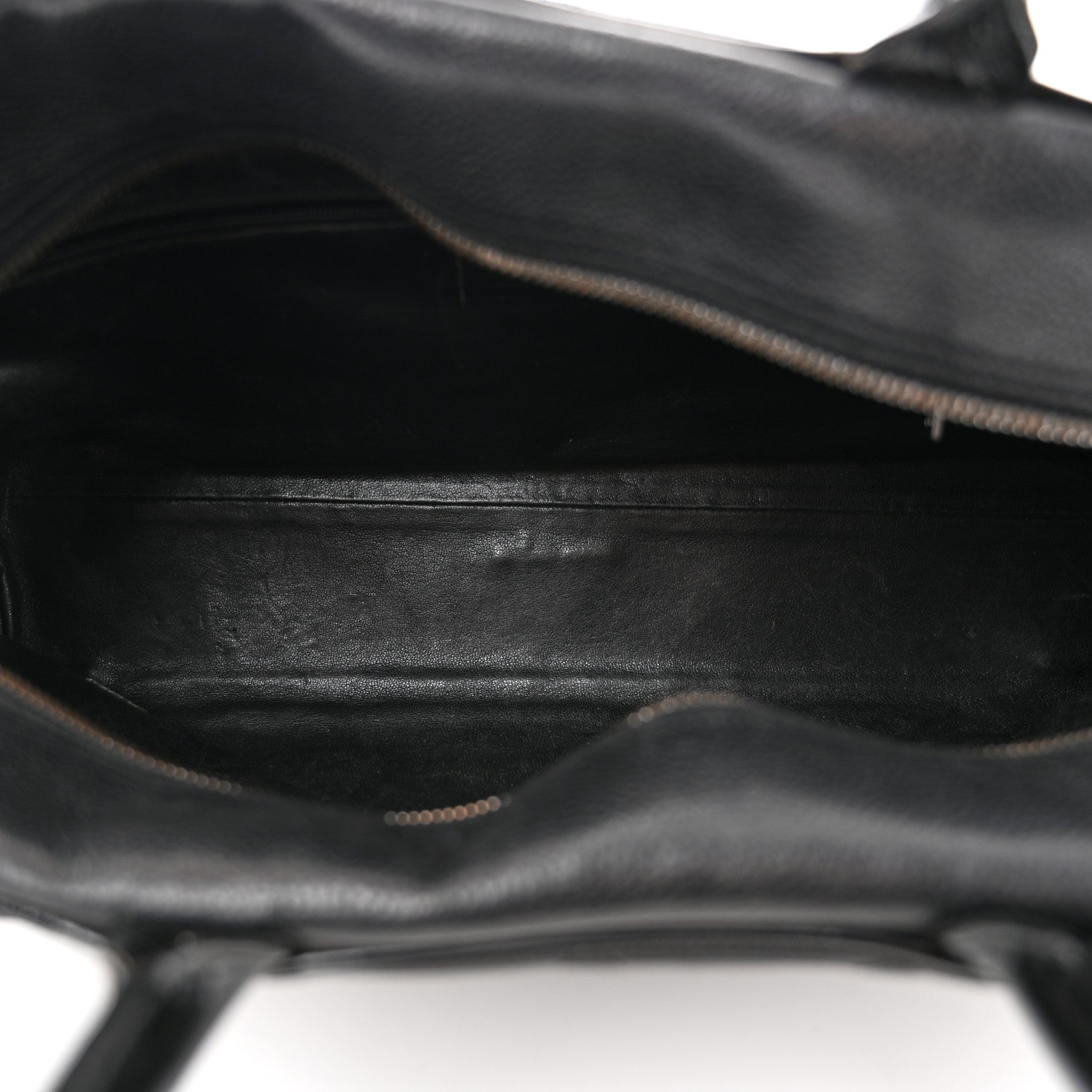 Caviar Patent Quilted Large Bowler Black