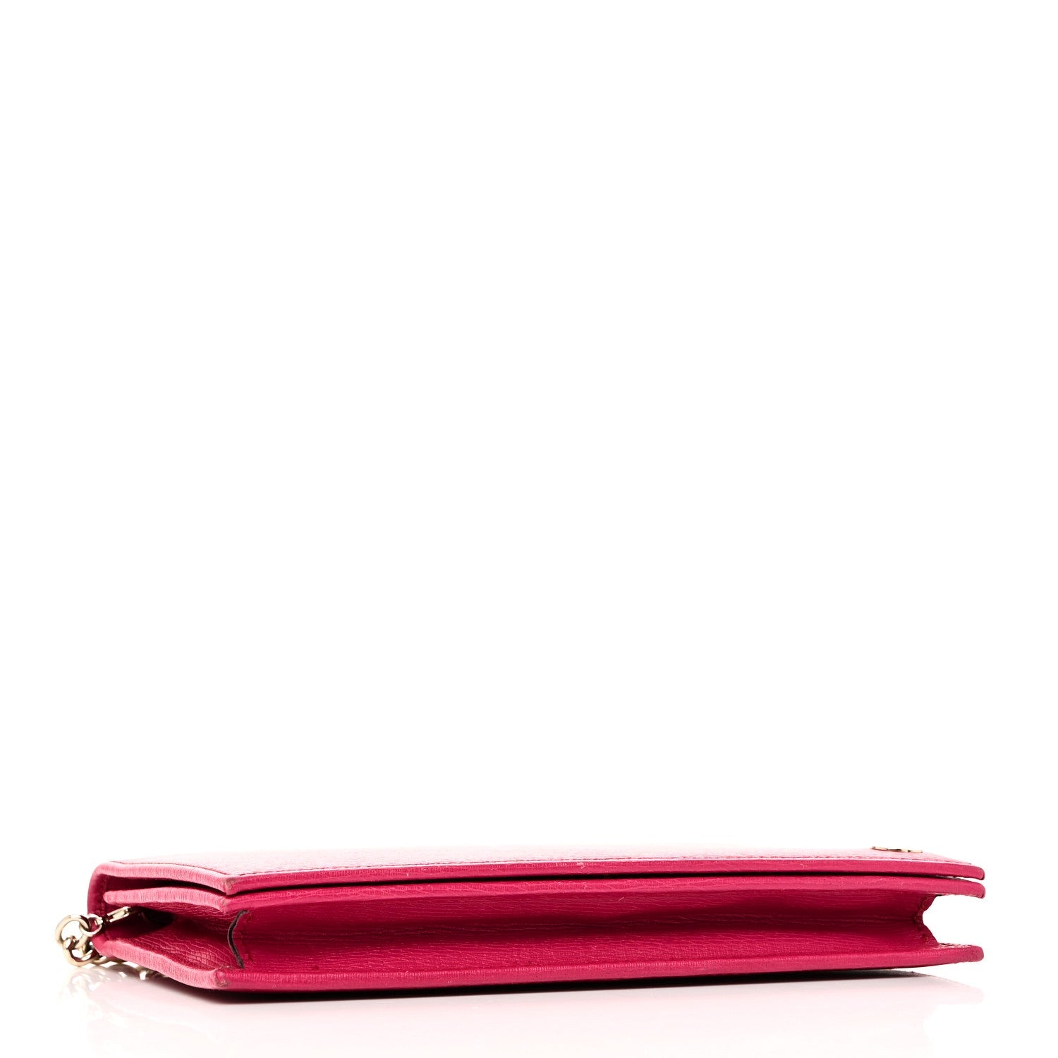 Textured Calfskin Medium Betty Chain Wallet Blossom