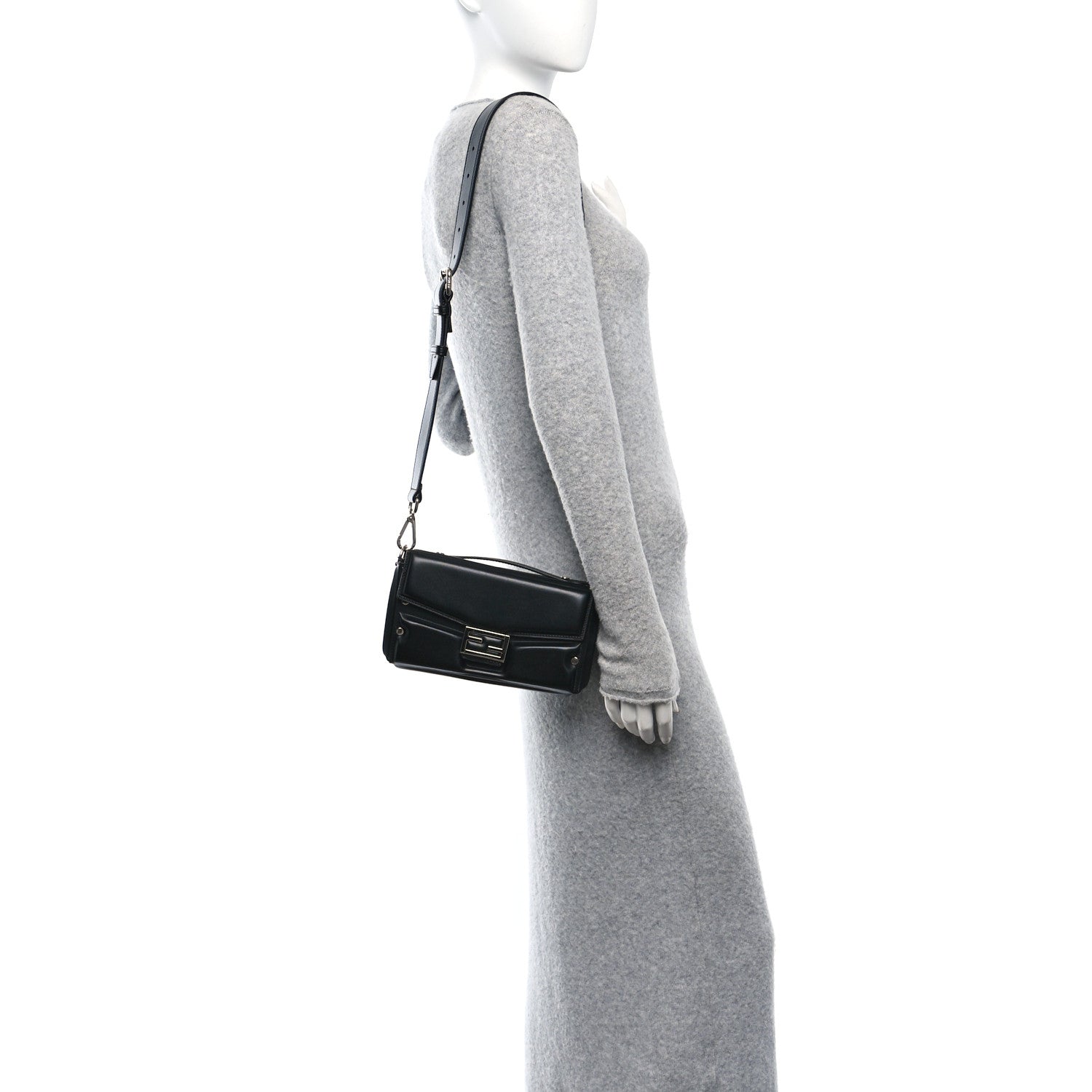 Nappa Baguette Soft Trunk Bag Black