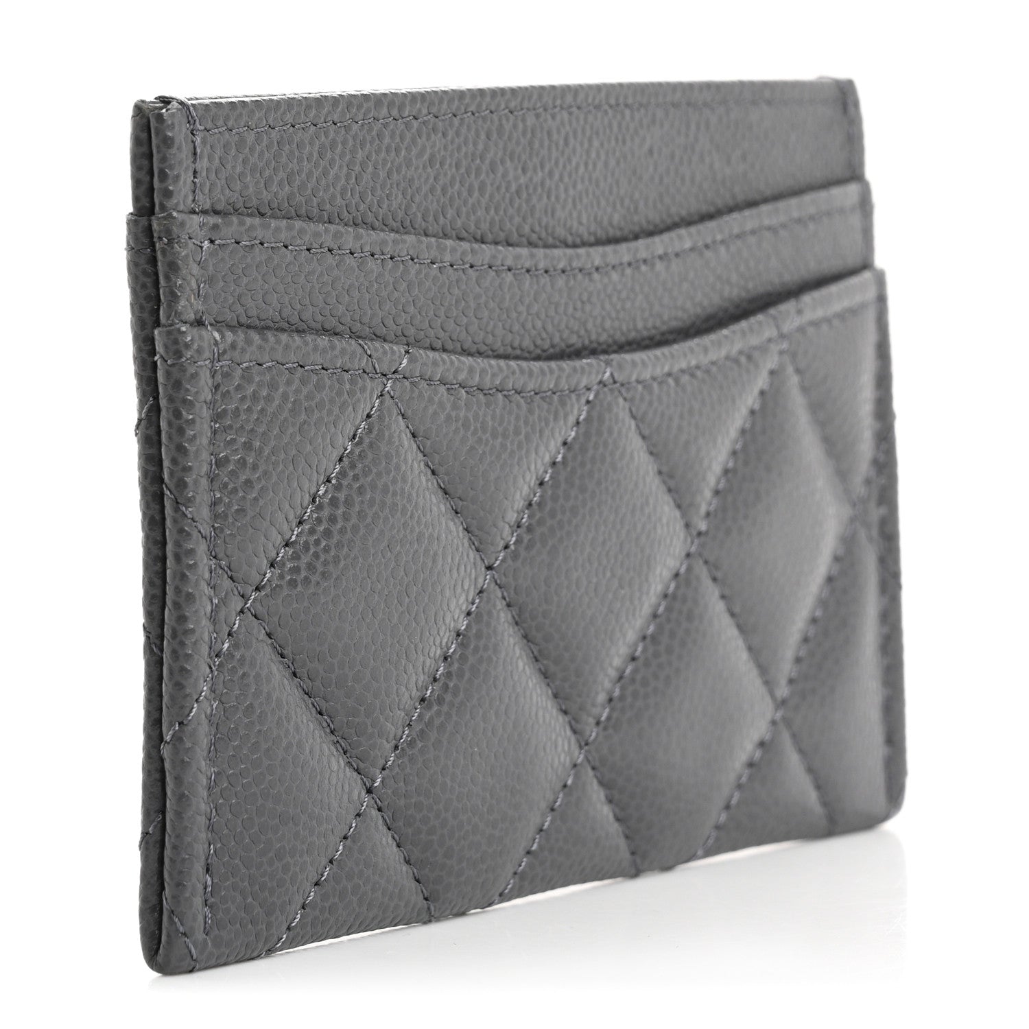Caviar Quilted  Holder Grey