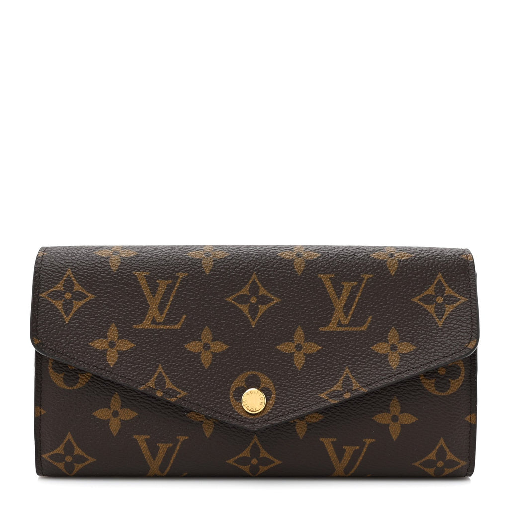 Monogram Sarah Wallet NM Coquelicot