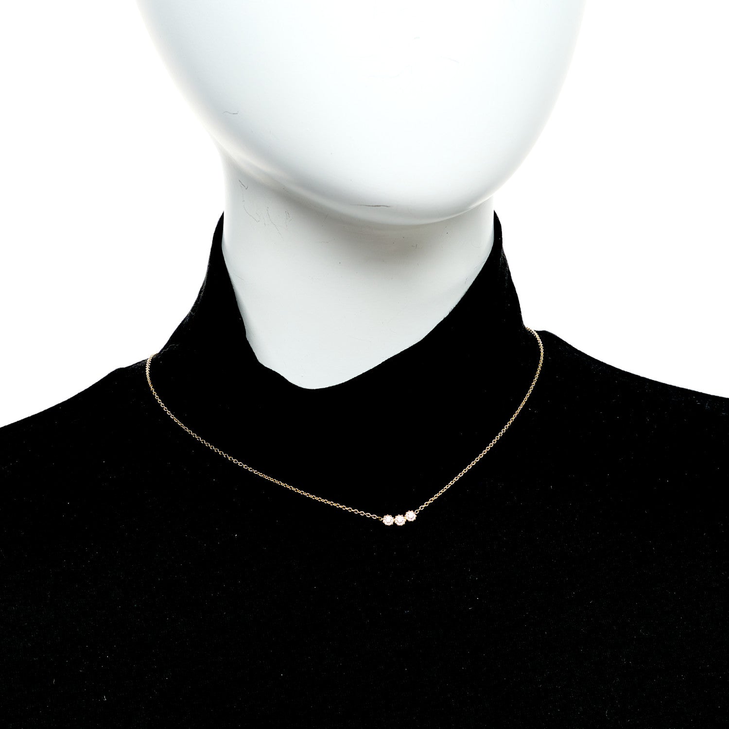 18K Yellow Gold Diamond Mimirose Pendant Necklace