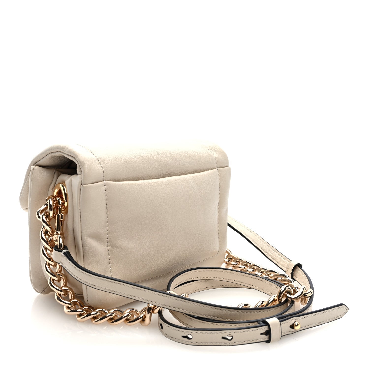 Lambskin The Pillow Bag Beige