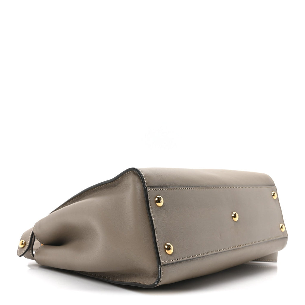 Vitello Seta Plexiglass Tortoise Medium Peekaboo Iconic Satchel Tortora