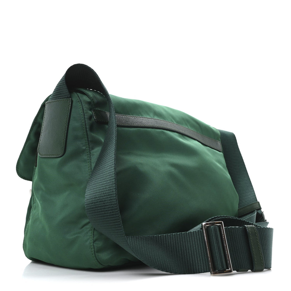 Nylon Vela Saffiano Messenger Bag Oleandro