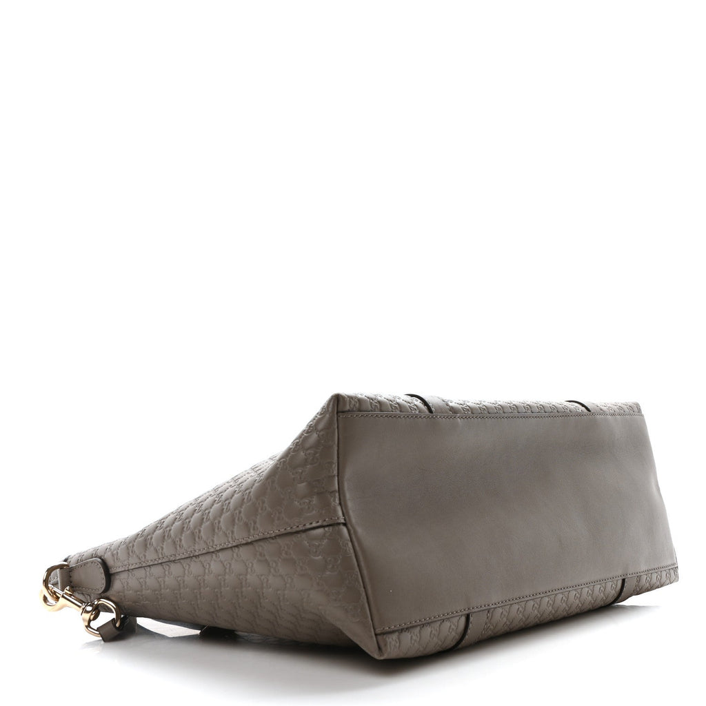 Soft Microguccissima Medium Zippered Satchel Loess
