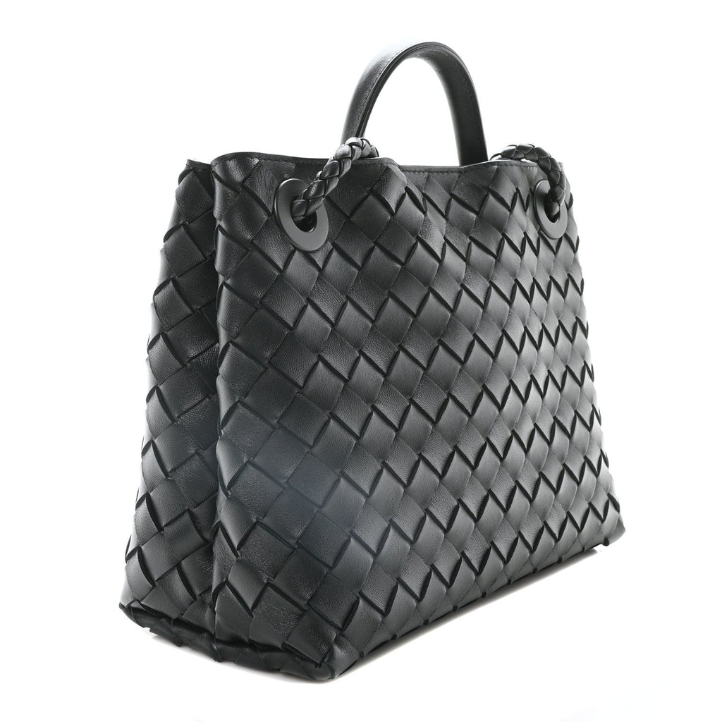 Nappa Intrecciato Small Andiamo Shoulder Bag Inkwell