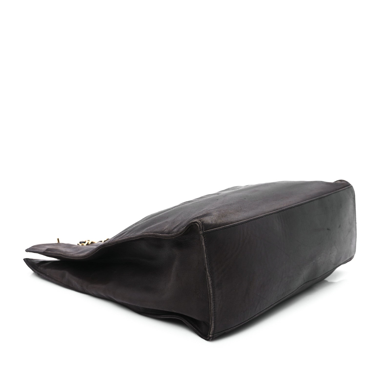 Lambskin CC Shoulder Bag Brown