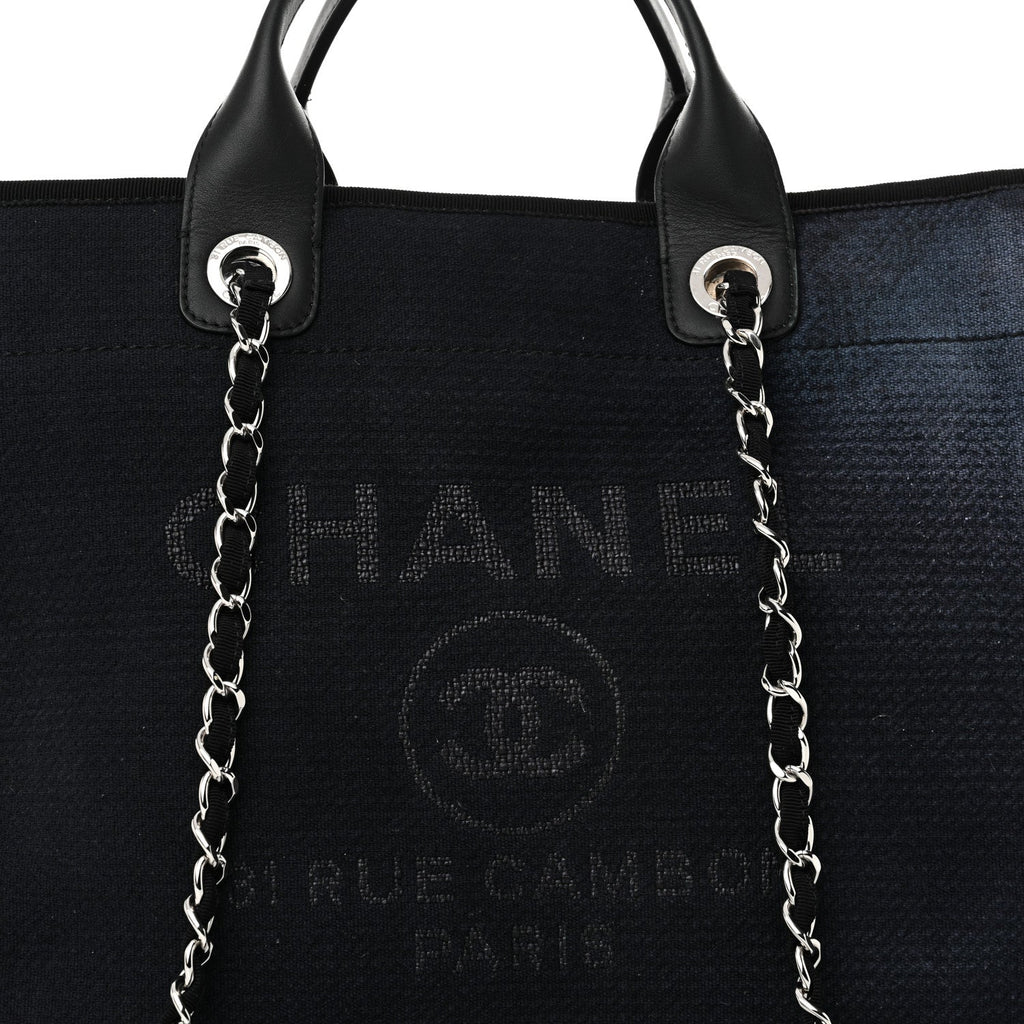 Mixed Fibers Medium Deauville Tote Black
